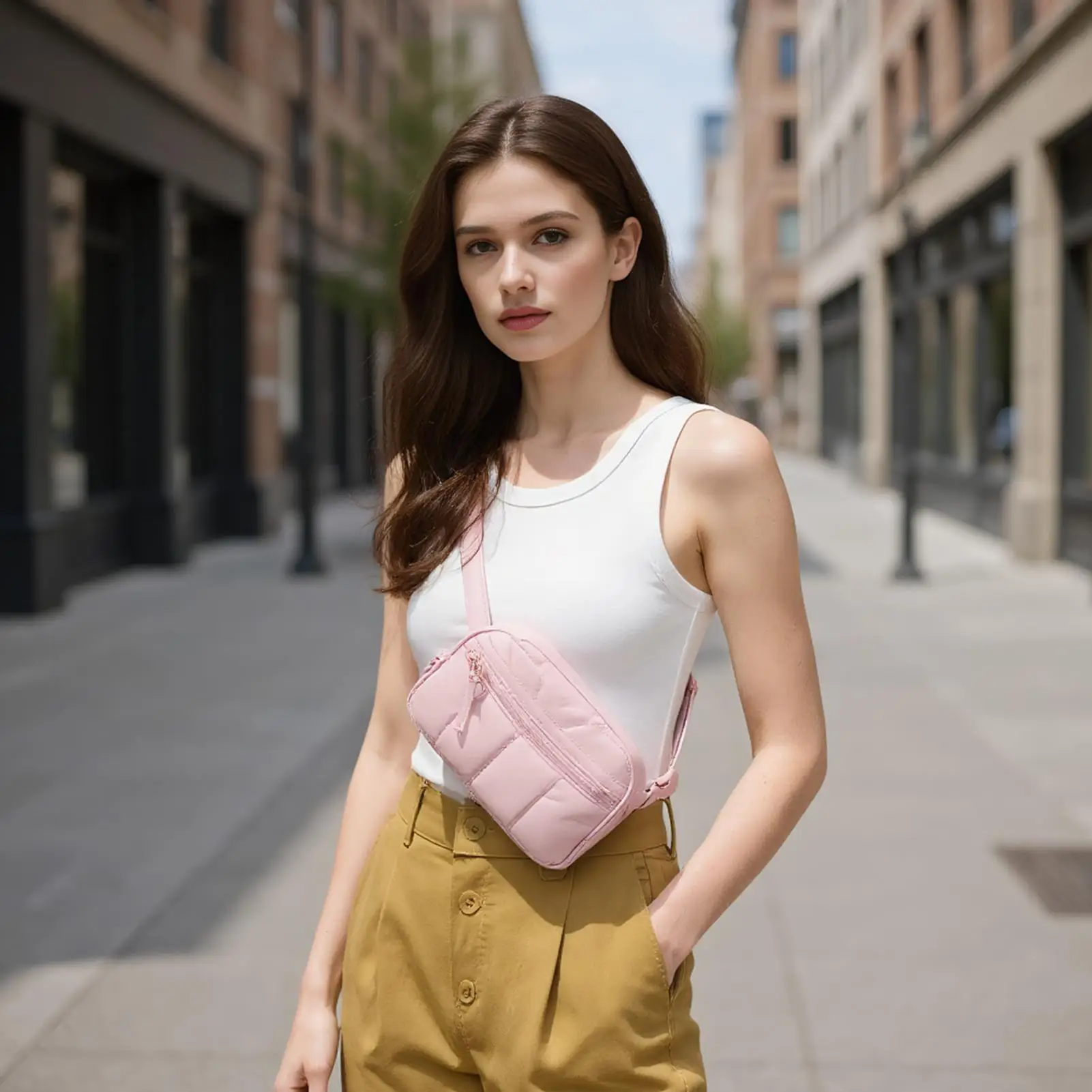 

Fanny Pack Nylon Pouch Belt Bag With Pockets Workout Hiking Waist Pack For Travel Teen Girls Hiking And Outdoor Activities