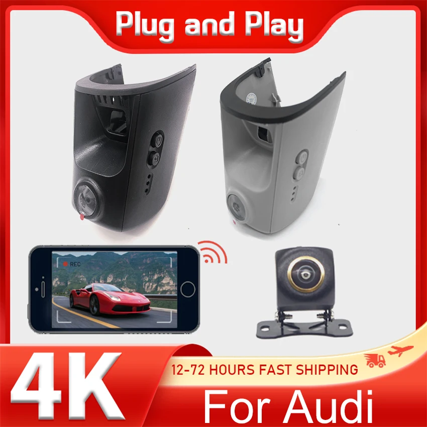 New! Car DVR Wifi Video Recorder Dash Cam Camera Easy Installation For Audi A4 A4L A6 c7 Q5 top configuration 2018~2024 Dashcam