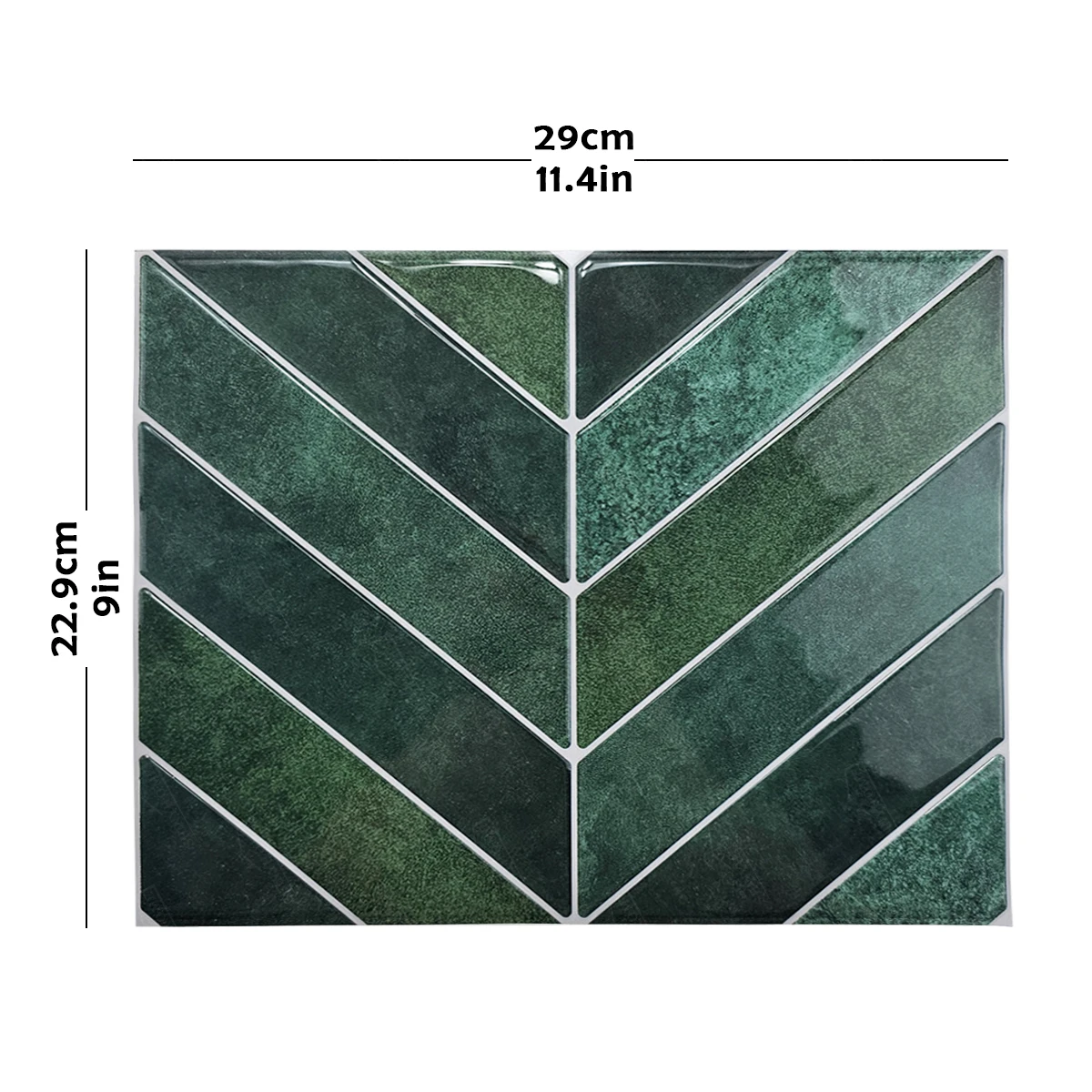 10/30pcs Self-adhesive Backsplash Waterproof 3D Wallpaper Oil Proof 29 x22. 9cm Stick Tile for Kitchen Bathroom