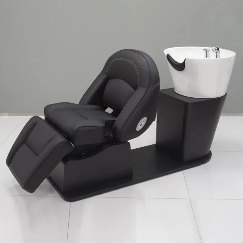 Barbershop Head Spa Shampoo Chair Massager Shampoo Hair Salon Chair Beauty Salon Reclining Electric Cadeiras Salon Furniture