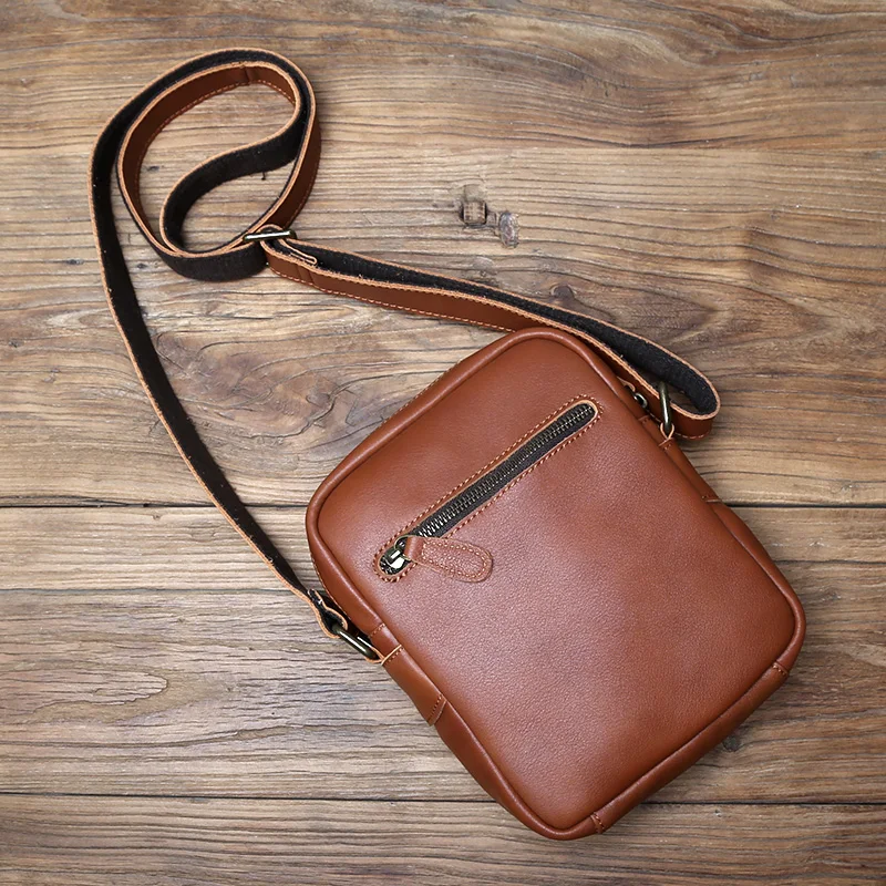 NZPJ Echtes Leder Herren Umhängetasche Lässige Umhängetasche Natürliches Rindsleder Vertikale Herrentasche Trend Tablet Computertasche – Detail 20