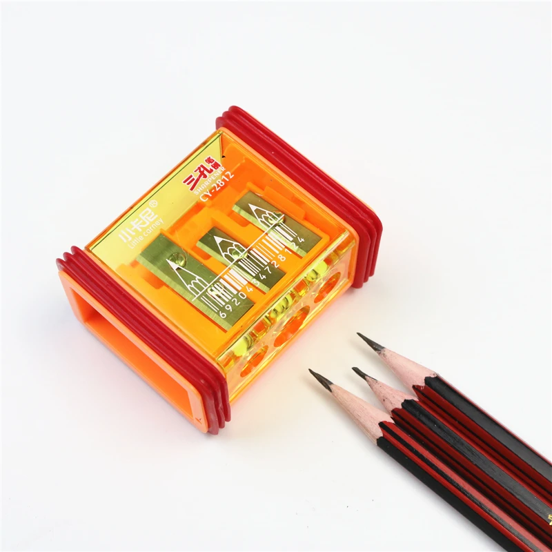 3 hole pencil sharpener 8-11mm large diameter pencil Colored pencils Triangular pencil School Supplies