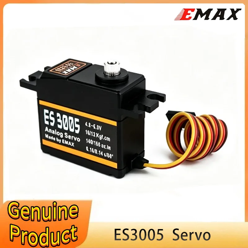 

EMAX ES3005 Analog Metal Waterproof Servo with Gears 43g Servo 13KG Torque for RC Car Airplane Diy Racing Drone