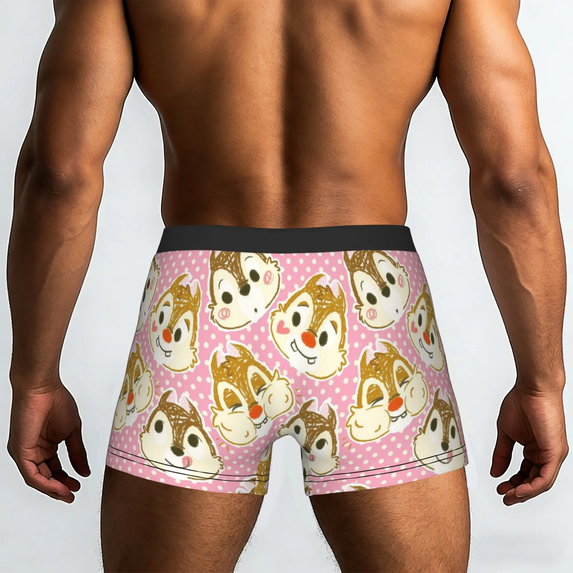 Custom Chip Anime D-Dales Underwear Men Print  Boxer Shorts Panties Briefs Soft Underpants