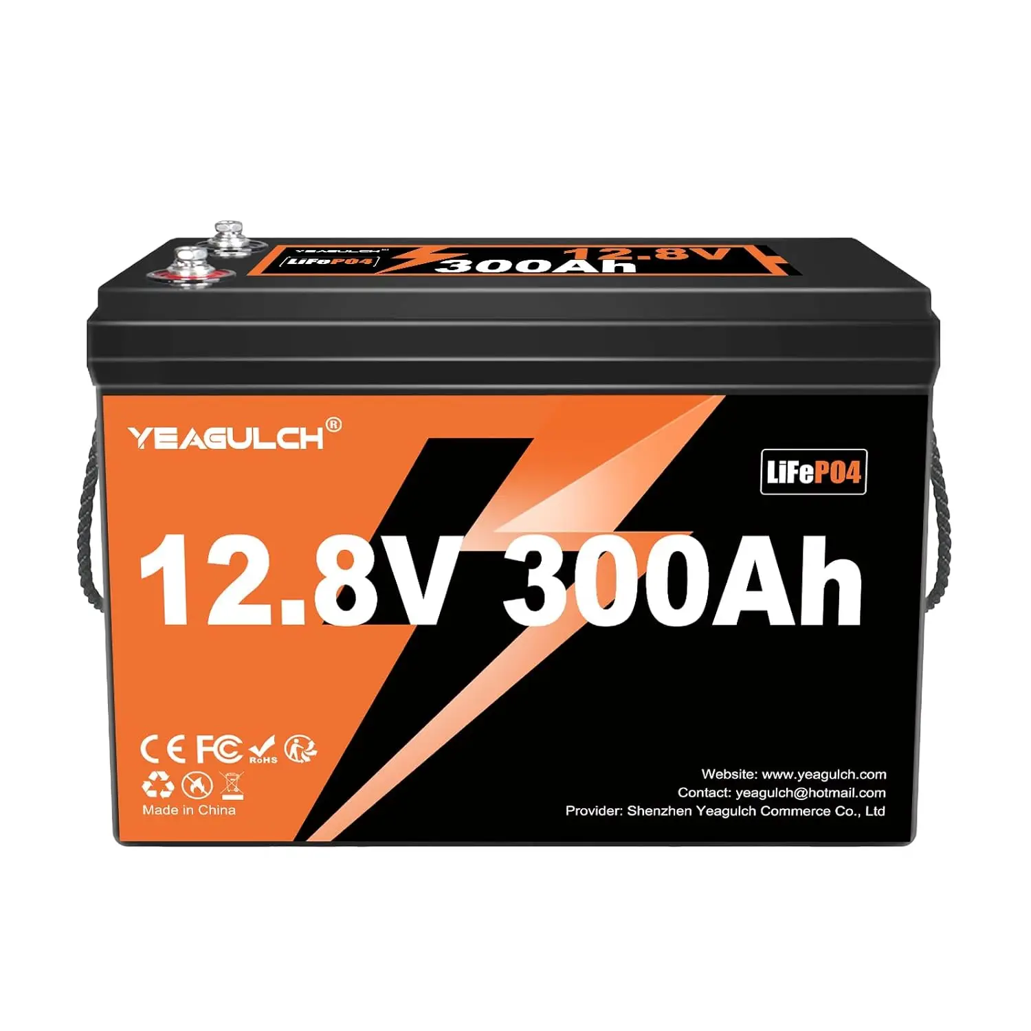 

12V 300Ah LiFePO4 Lithium Battery, Built-in 200A BMS with 6000+ Deep Cycles Rechargeable 3840Wh Lithium Battery for, Customized