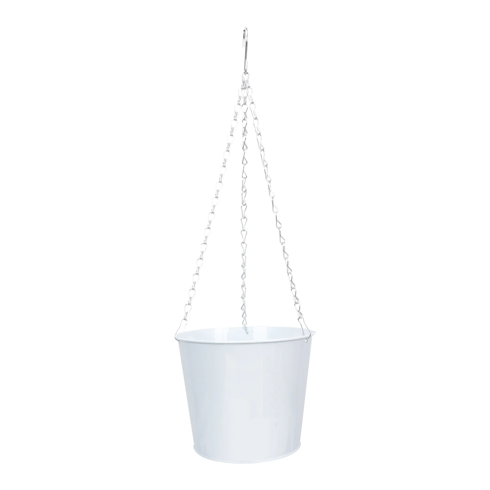 

Hanging Flower Pot Iron Round Bucket Wall Mounted Planter For Indoor Outdoor Garden Durable Succulent Flower Container