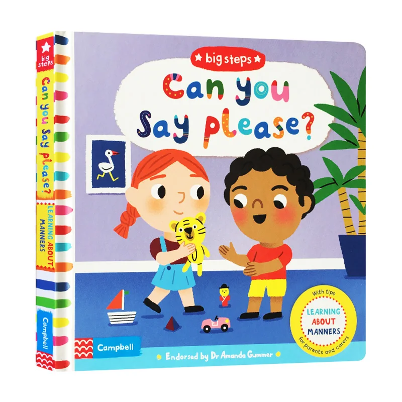 

Can You Say Please Big Steps, Children's books aged 3 4 5 6, English picture book, 9781529004045