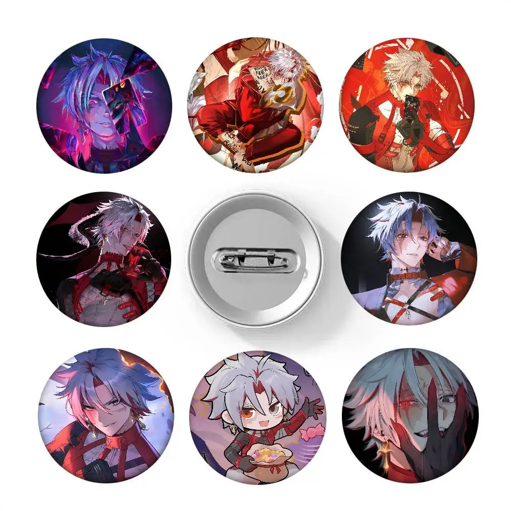 Wuthering Waves Anime Character Scar Round Badges Can Be Used To Decorate Clothes And Backpack Pins