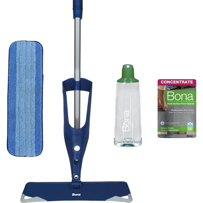 Spray Mop - Floor Cleaner Concentrate and Machine Washable Microfiber Cleaning Pad - Makes Cleaning Your Floors a breeze