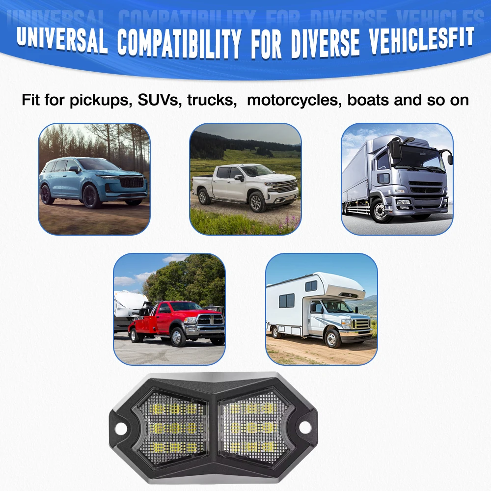 Universal Chassis Light LED Signal Lamp For ATV UTV Polaris Razor Auto Decorative Lamp 12-24V Underbody Glow LED Light