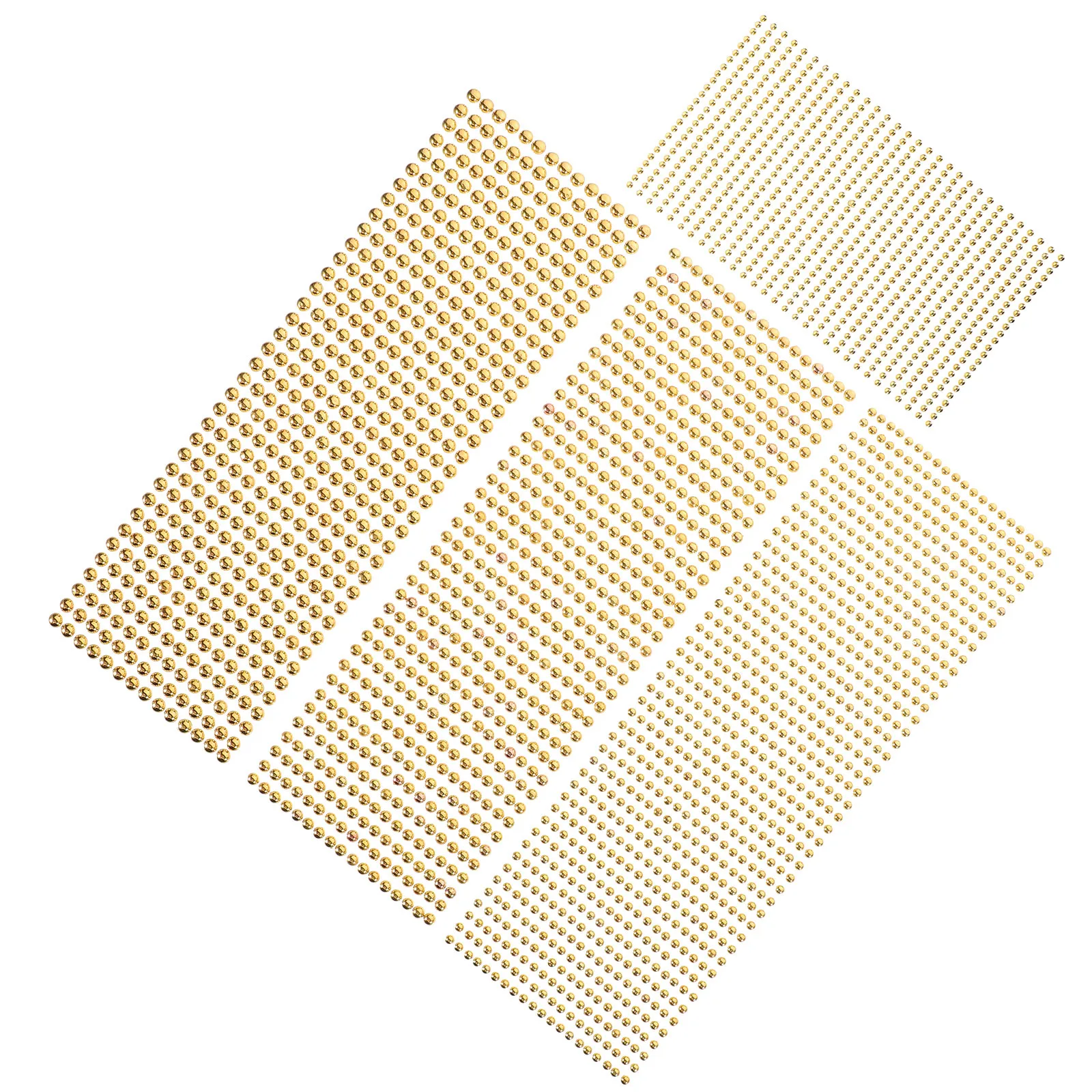 Autocollants de perles pour le visage, 4 feuilles, pierres précieuses auto-adhésives pour cosmétiques, Art du visage, sourcils, décoration d'ongles, artisanat, personnalisation de téléphone