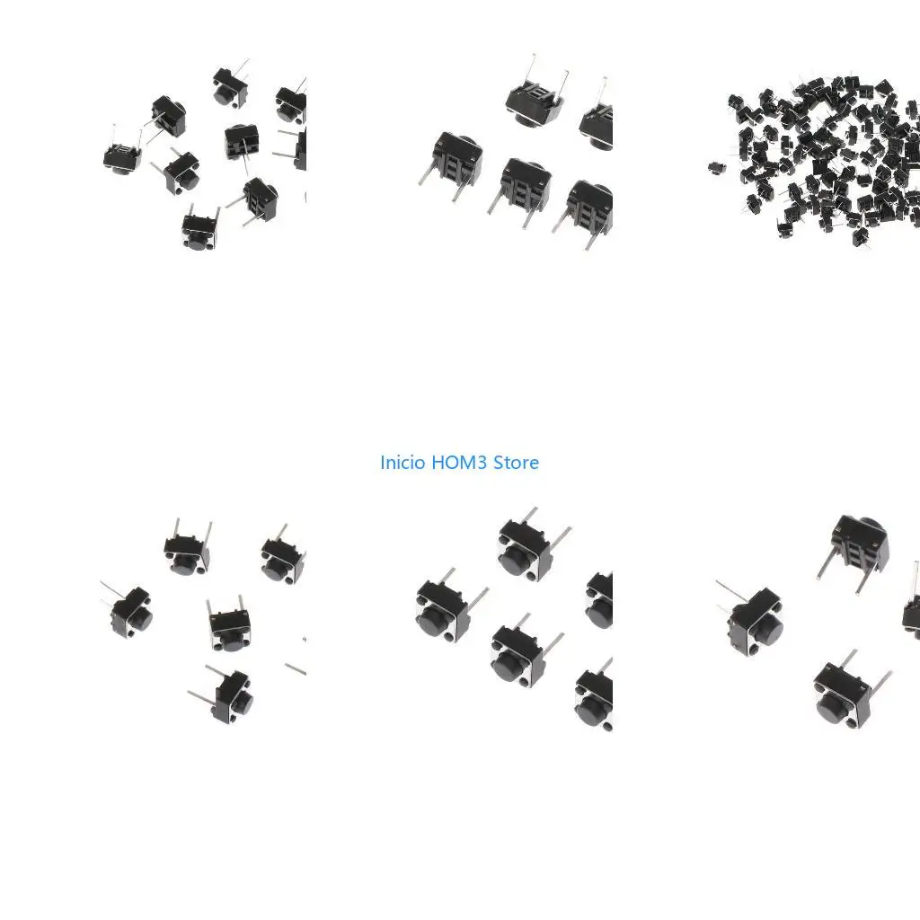 A5YD 100 Pcs 6x6x5mm 2 Pin Micro Momentary Push Button Switch