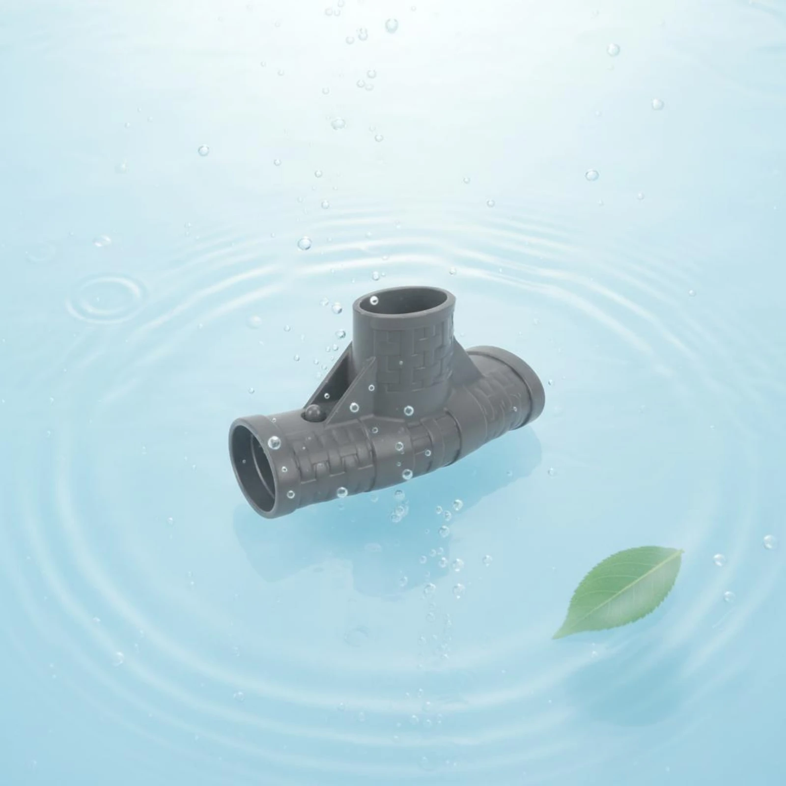 Plastic Pool Frame Connector Molded T-Shaped Pool Connector Outdoor Equipment Dark Gray Stable Support
