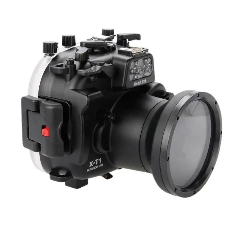 for Fujifilm Fuji X-T1 XT1 + 18-55 PP239 Meikon Waterproof Underwater Diving Dive Camera Housing Case