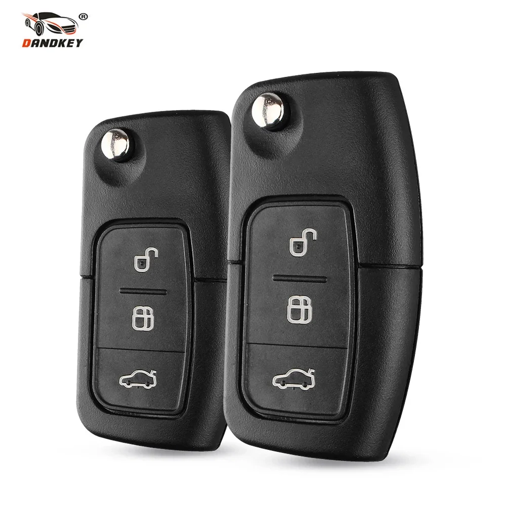 

Dandkey 20PCS 3 Buttons Modified Flip Folding Remote Car Key Shell Case For Ford Focus Mondeo C Max S Max Galaxy Fiesta