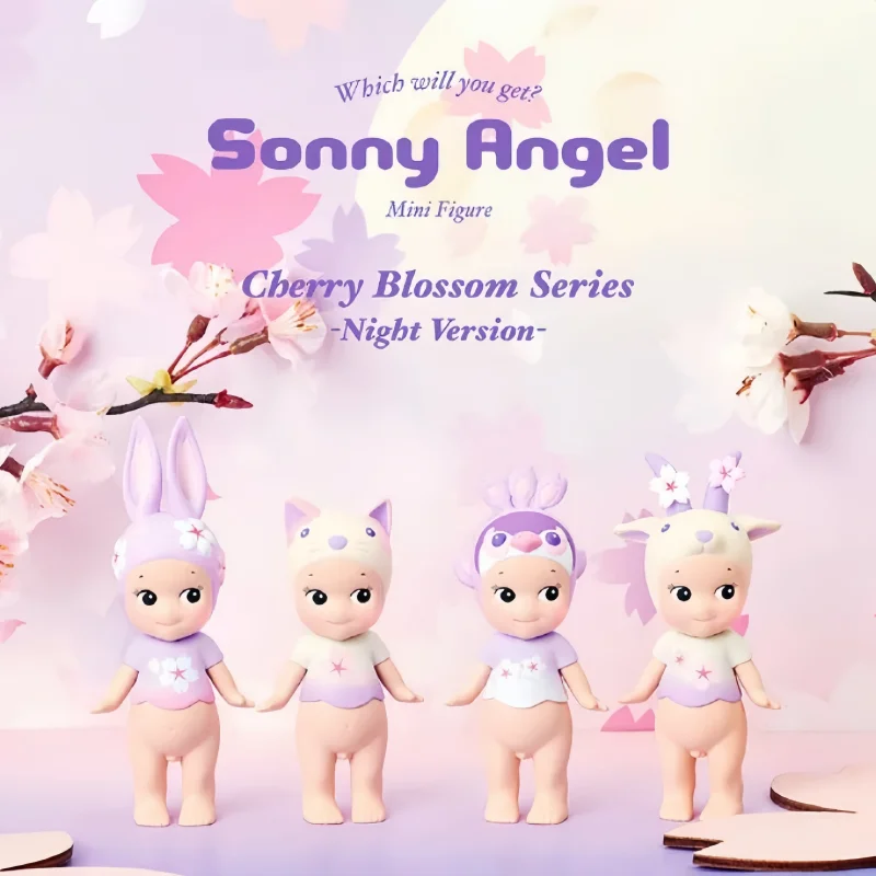 

Genuine Sonny Angel Night Cherry Blossom Series Cherry Blossom Limited Editions Blind Boxes Ornaments Cute Mystery Surprise Toys