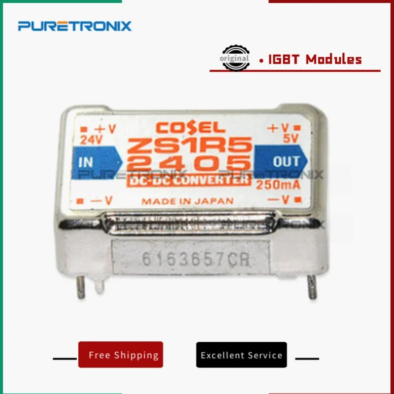 ZS1R52405 ใหม่ Original COSEL 24 V-5 V-1.5A DC/DC Power Supply โมดูล