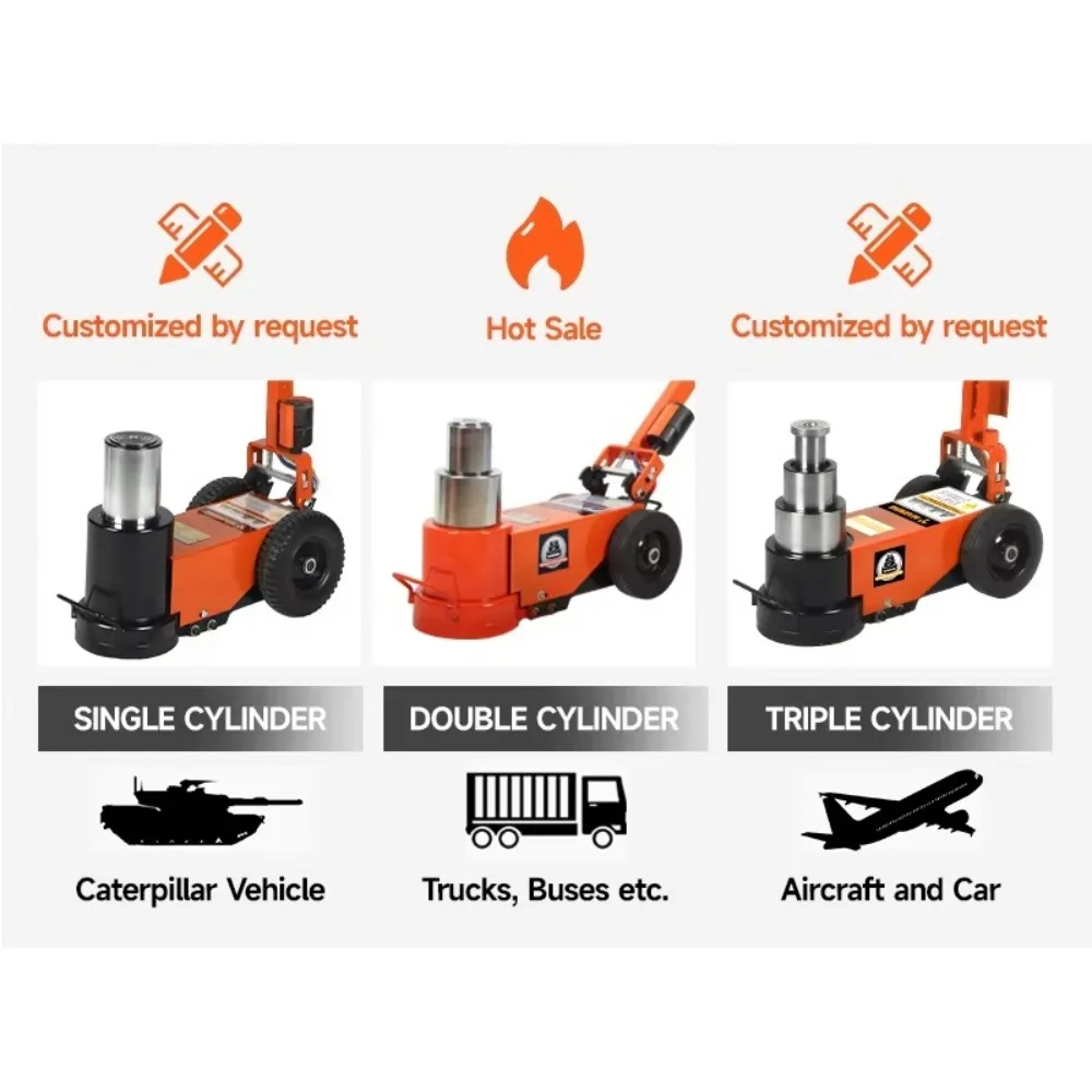 Horizontal Pneumatic Hydraulic Jack New Type Air Pressure Jack Heavy Duty Truck Repair Special