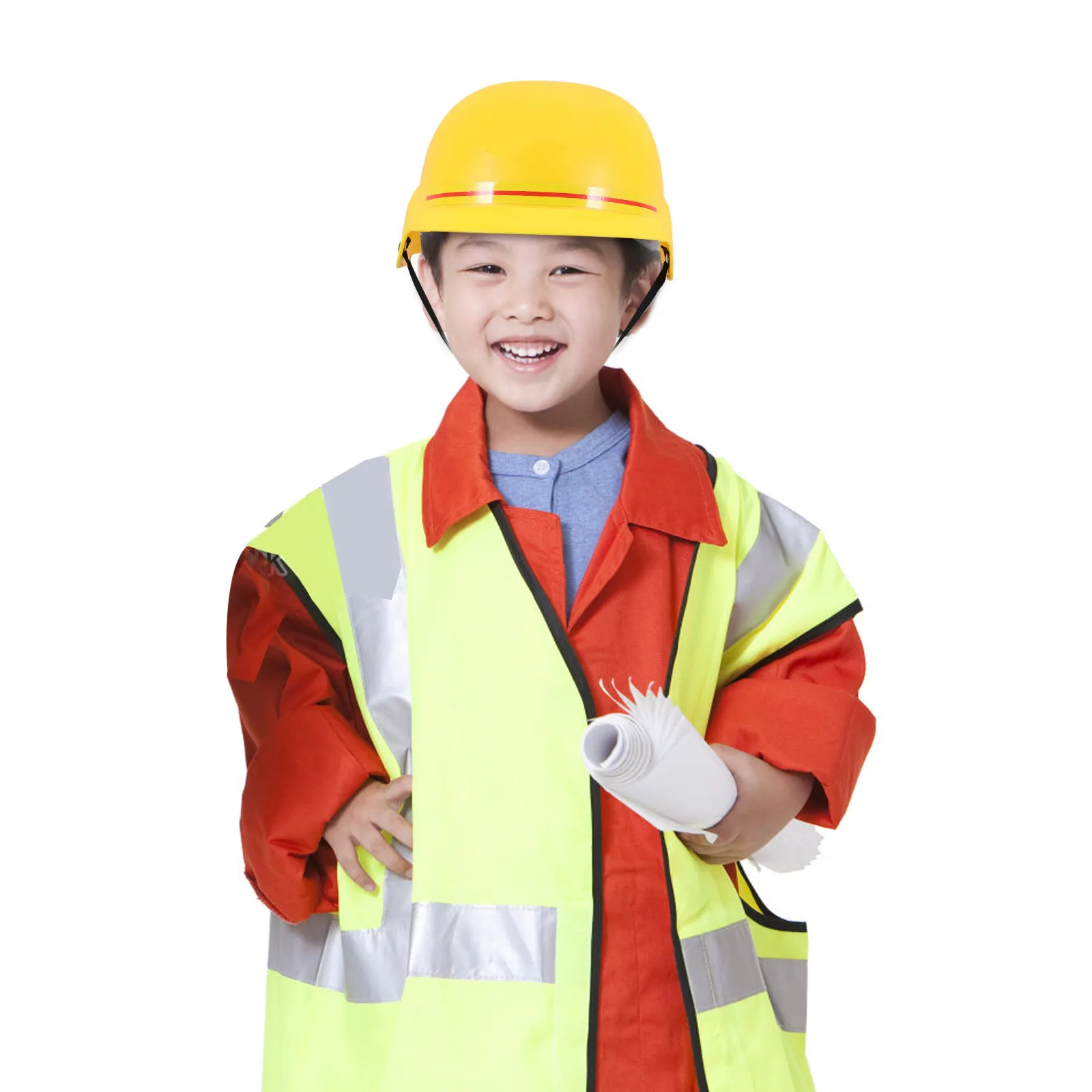 Children Construction Hat ABS Plastic Safe Smooth Edges Pretend Play Role Play Construction Worker Party