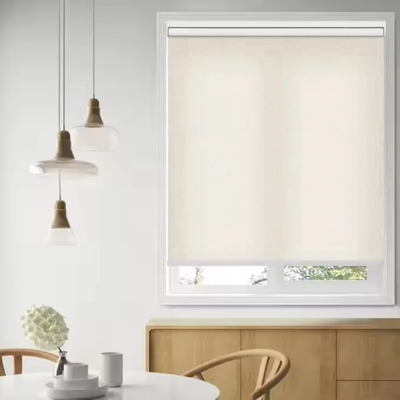 Wholesale Modern Smart Solid Color Semi Shades Motorized Roller Blinds For Living Room