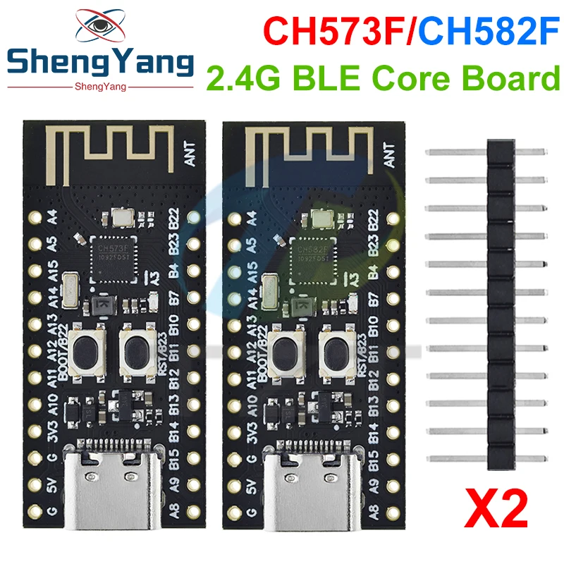 CH573F CH582F BLE5.3 BLE4.2 Ble Core Development Board Module 60MHz RAM 18KB 32KB ROM 448KB