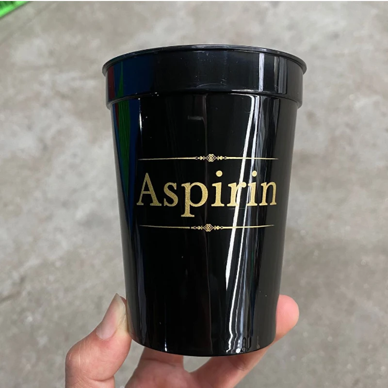 Customized Plastic Cup Can Do Straw, Color-Changing Cup, Personal Advertising, Juice Cup, Square Cup, 12OZ ,16OZ, Wedding Party