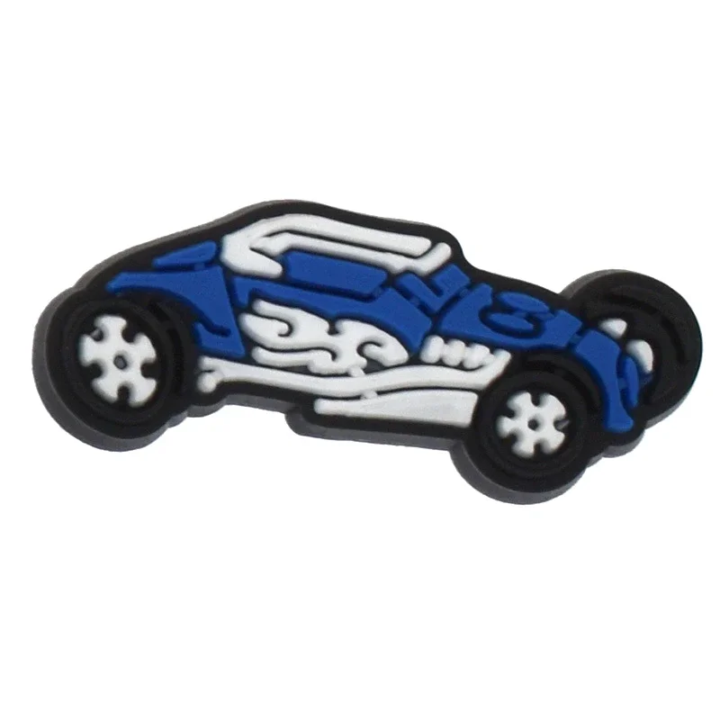 Sports Car Shoe Charms para Sandálias Crocs, Mulheres Tamancos Pins, Sapatos Decorações Acessório, Emblemas Masculinos, Meninas, Crianças