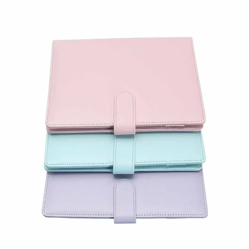 New A5 / A6 Macaron Multi-function Handbook Universal Manual Business Leather Ring Loose-leaf Notebook Office Supplies