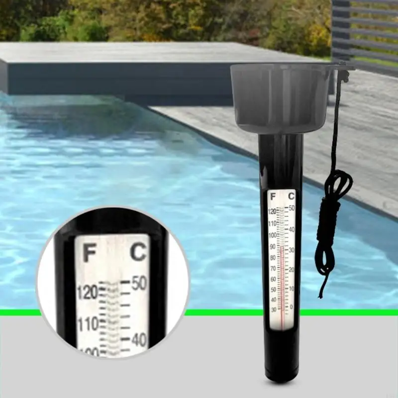 R53E Swimming Pool Thermometers Accurate Pool Water Temperature Measurement Tool with Watertight Shell and Easy to Read Scale