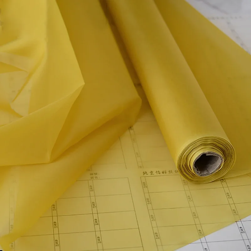 Silk organza fabric wedding dress Children's clothing shirt umbrella skirt haute couture fabric lined with handmade diy material view 4