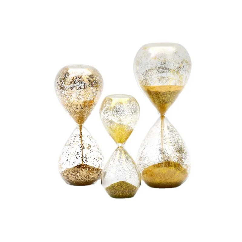 Unique Glass Gifts Crafts Novelty Hourglass Sand Timer with Coarse Grain Sand