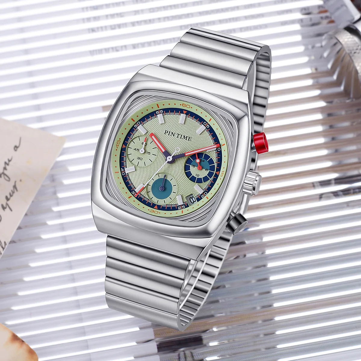 

Новые мужские деловые многофункциональные часы с шестью стрелками, отображением даты, светящимся циферблатом, водонепроницаемые, со стальным браслетом, кварцевые часы