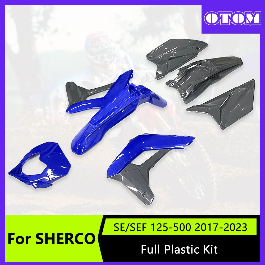 OTOM Motorcycle Full Plastic Kit Body Fairing Cover Fender Guard Mudguard Plastic Front Rear Fender For SHERCO SE SEF 2017-2023