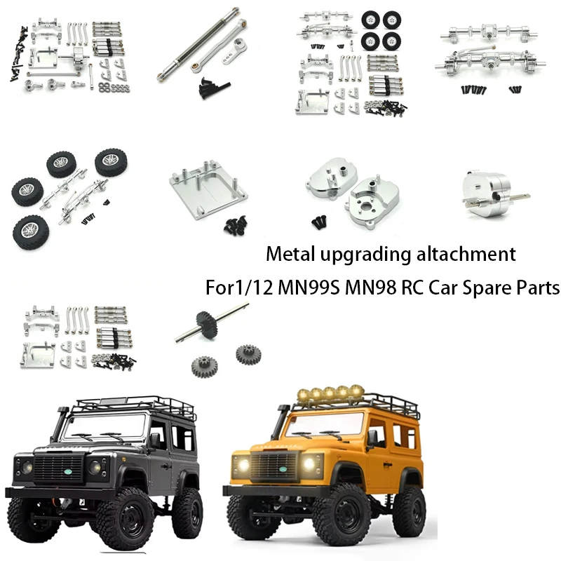 

MN99S MN98 Metal Parts - Motor Mounting Seat Steering Arm Hub Shock Absorber Hub 1/12 RC Car Spare Parts