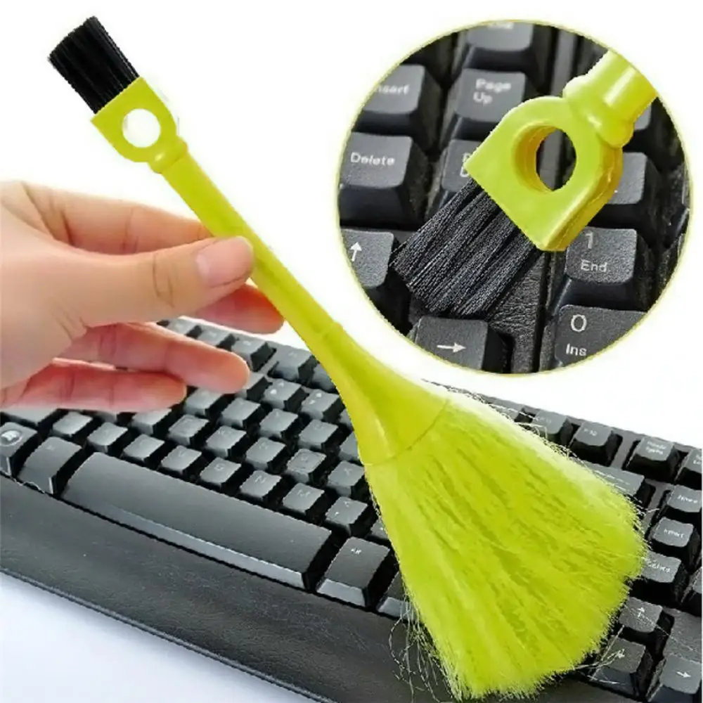 1Pcs Multi-Function Keyboard Computer Cleaner Anti-Static Dust Brush Desktop Sweeper Car Dashboard Duster Broom Cleaning Brush