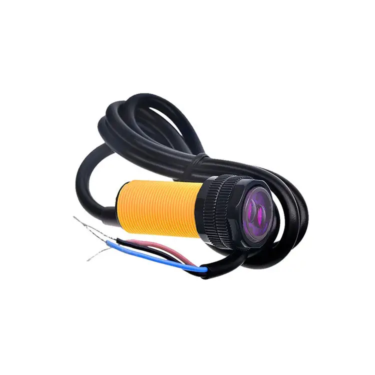 E18-D50NK Sensor Diffuse Reflection Type Infrared Obstacle Avoidance Sensor Photoelectric Switch DC NPN Normally Open (D4A3)