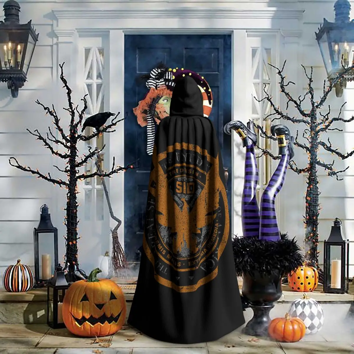 Game Tom Clancys The Division SHD Seal  Long Hooded Cloak Witch Medieval Costume Cosplay Cape HalloweenVampire Adult Unisex