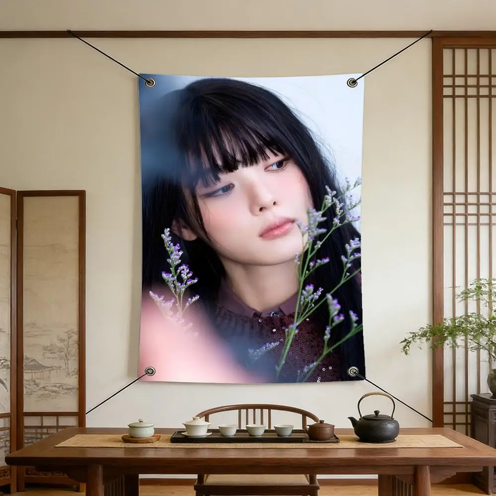 Celebrity K-Kim Yoo Jung Flags Warm Home Flag 4 Grommets Wrinkle Free Indoor Outdoor