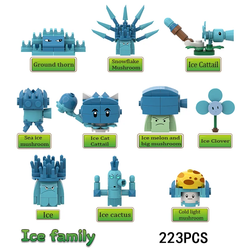 DIY Children Plants VS Zombies Magnetic Building Blocks Peashooter SunFlower Assemble Action Model Toy for Kids