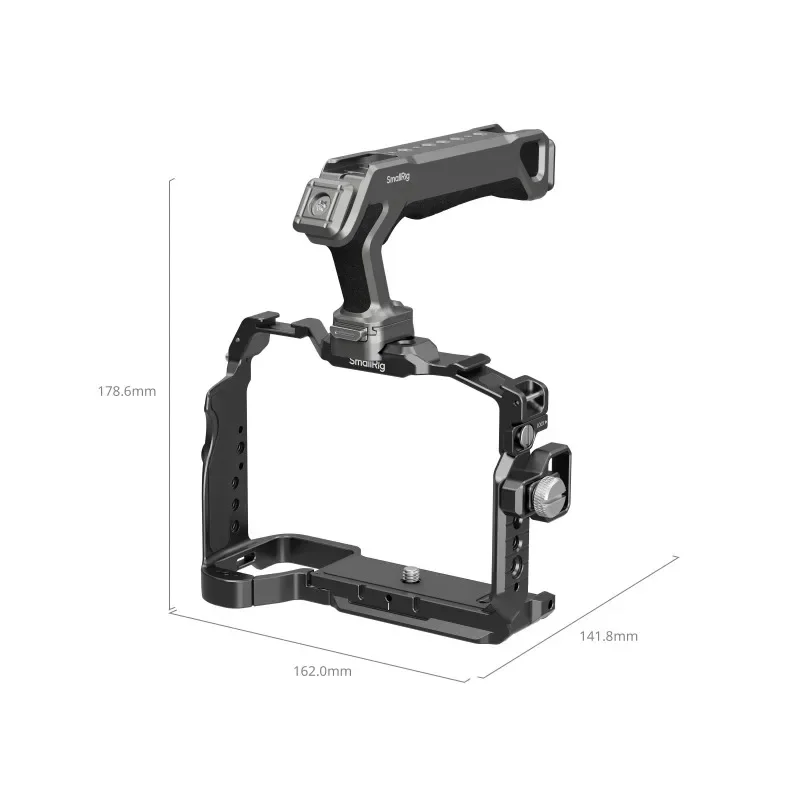 SmallRig 6027 HawkLock Camera Cage Kit for Sony A7 V A7R V A7 IV with Arca-Swiss Plate Cable Clamp 6028 - Black