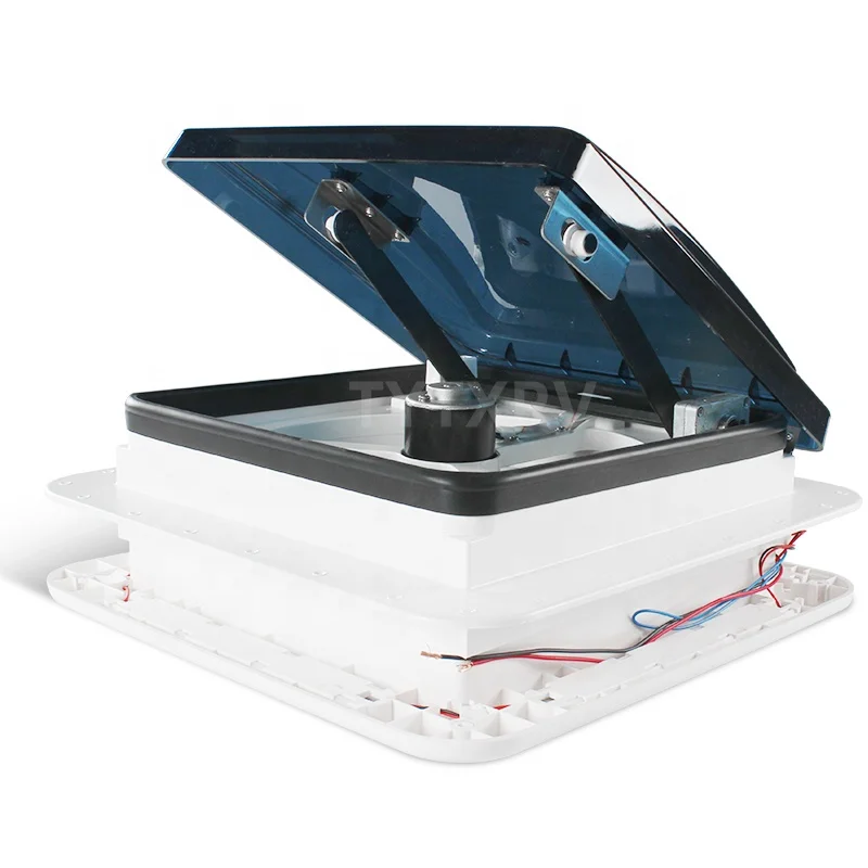 

TYTXRV RV Accessories 12V 11'' RV Roof Vent with LED Light & Rain Sensor 6 Speeds Adjustable Caravan Exhaust Fan
