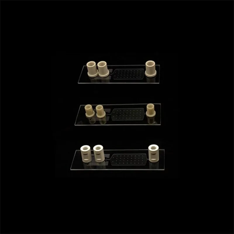 Microfluidic Glass & Plastic Chip Bonding Base with PEEK Adapter, Compatible with Luer Thread Fittings