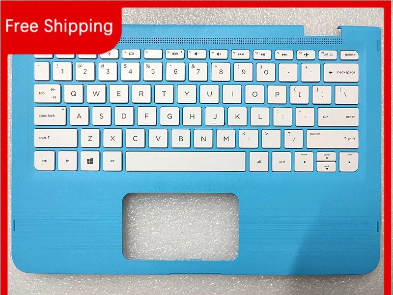 for hp Stream X360 11-AA C-Case Keyboard US English Blue Brand New Original Case