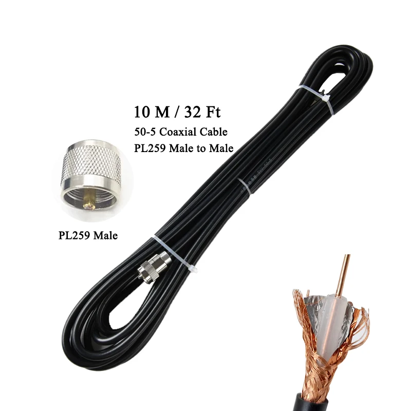 Imagem -06 - Dual Band Omni Fibra de Vidro Antena Repetidor ao ar Livre Walkie Talkie Vhf Uhf hf Rádio So239 Sl16-k 144mhz 435mhz uv