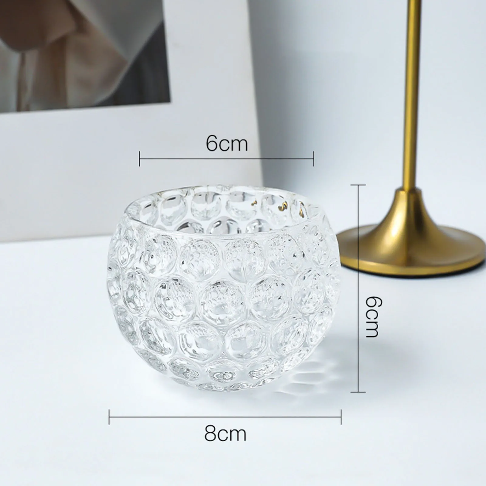 Nordic Glass Candle Holders Decorative Pillar Candle Stands for Birthday Wedding Parties Dinner Table Centerpiece Ornament