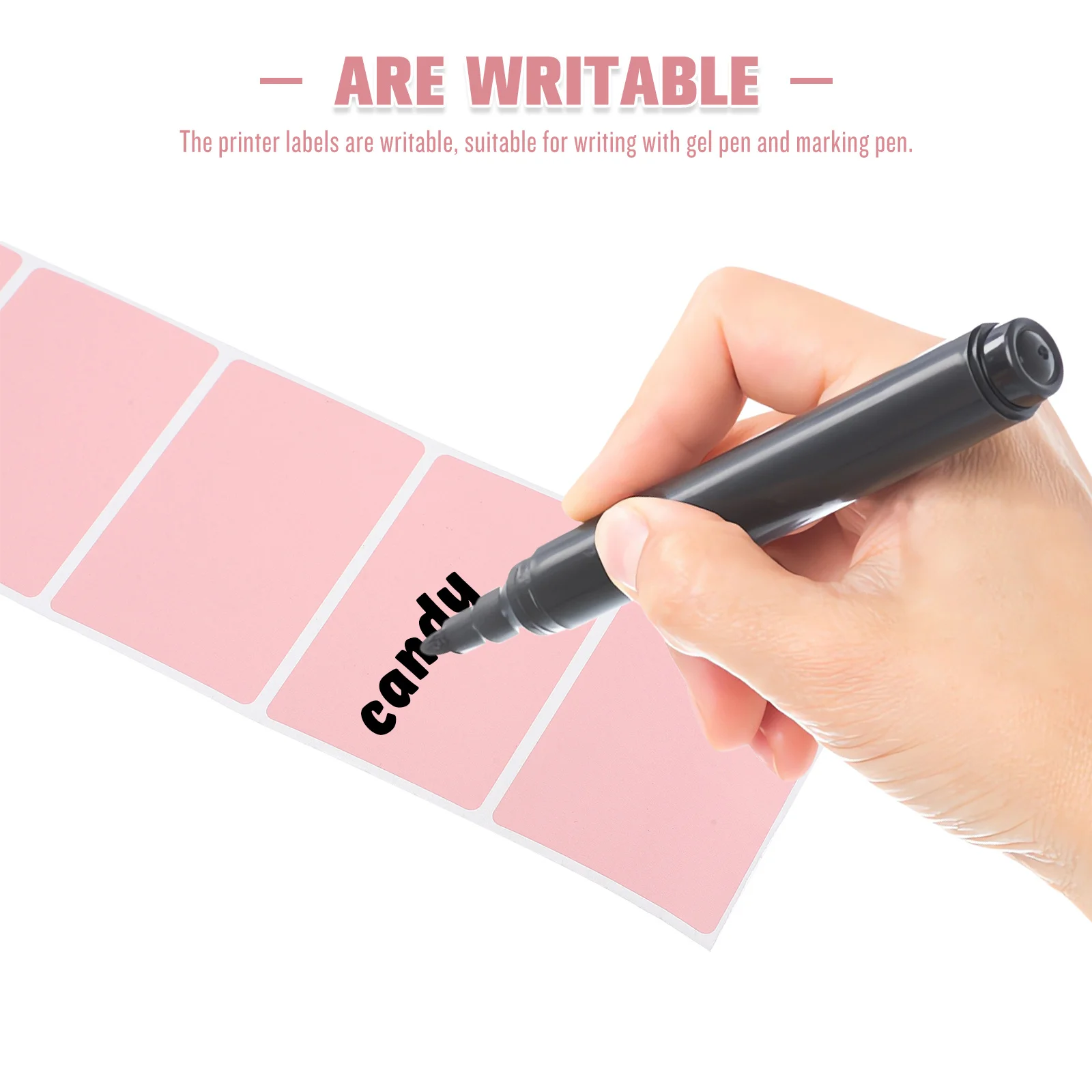 Thermo-Aufkleberetikett, 60 x 40 mm, wasserfest, ölbeständig, leere Aufkleber für Thermodrucker, kein Band erforderlich, umweltfreundlich