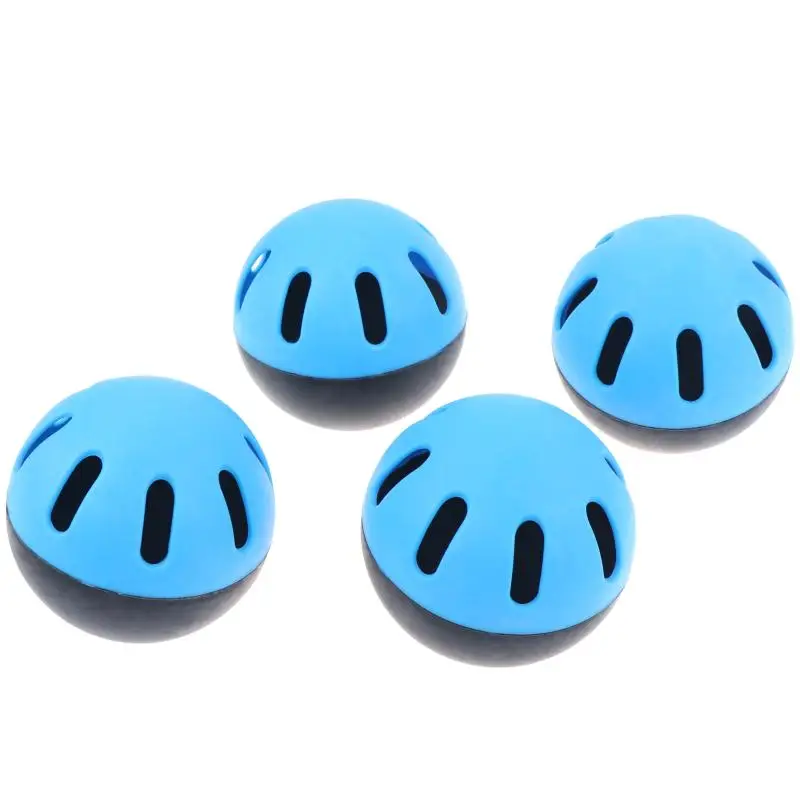 【OD】5PCS Baseball Practice Balls 72MM Super Soft Indoor & Outdoor Auxiliary Balls EVA Hollow Hole Balls Black & Blue Duplicates