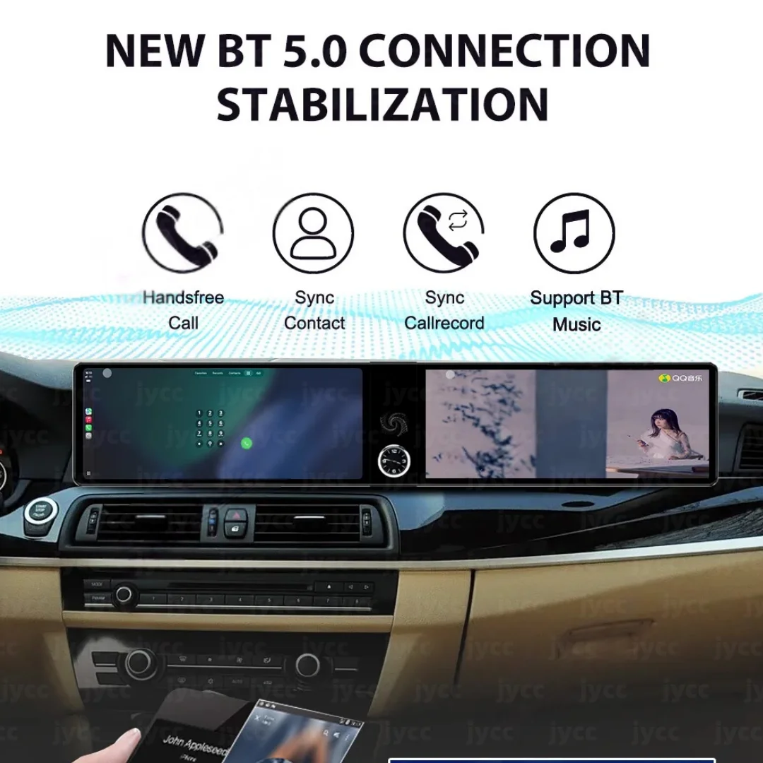 Dual Screen For BMW 5 Series F10 F11 2011 2012 2013 2014 2015 -2017 CarPlay Auto Stereo Car Radio GPS Navigation Video Player