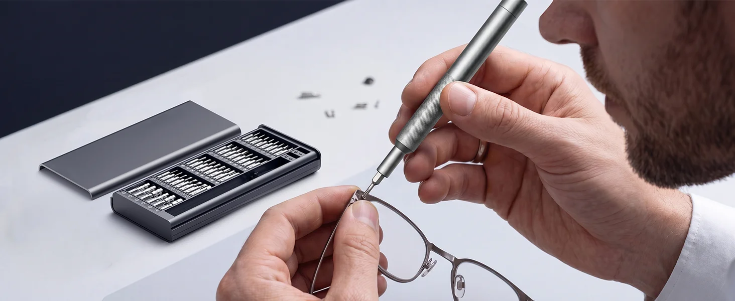 42/80 in 1 Präzisions-Schraubendreher-Set mit Magnetisierer/Demagnetisierer für Handy, Computer, Uhr, Laptop, Türklingel, Brillen, Elektronik – Detail 6