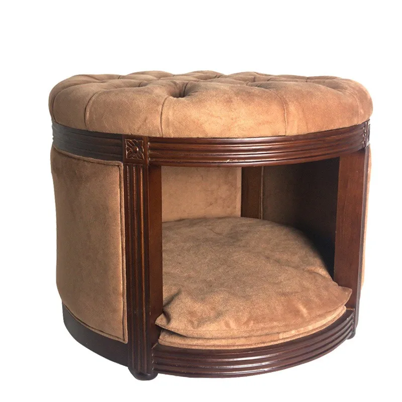 

Pet kennel, sofa winter warm indoor closed, solid wood pet products